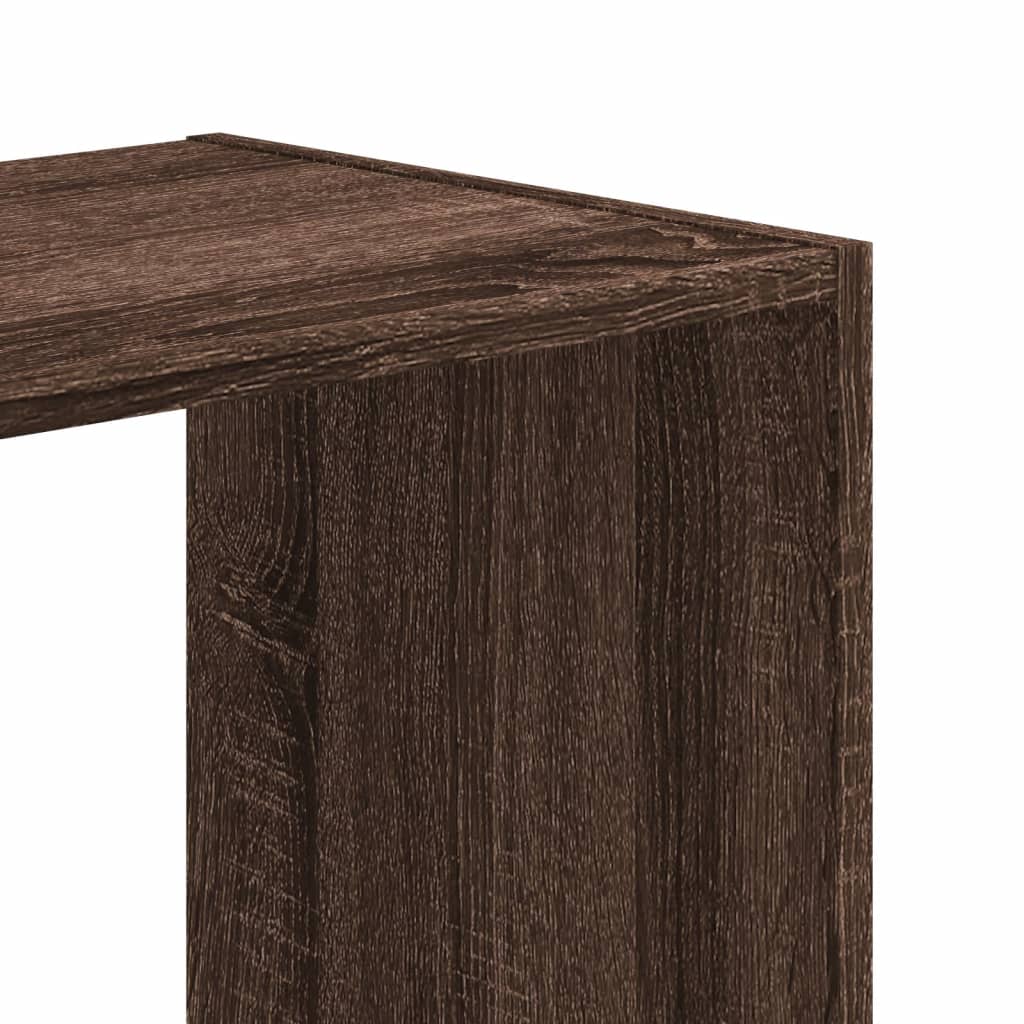 Bookshelf Brown Oak Effect 68.5 x 32 x 68.5 cm Engineered Wood