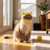 Cartoon Cat Decorative Hat Warm Plush Headgear Pet Costume Puppy Dress Up Cat Bee Headdress Dog