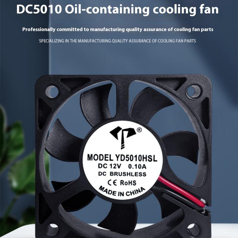 1/3PCS 5V 12V 24V 3D Hydraulic Bearing Printing Car Light Aromatherapy Machine DC Cooling Fan 5010mm DC Fan