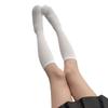 Middle tube socks College wind cotton white all-white student socks Middle tube socks Student performance socks, football socks