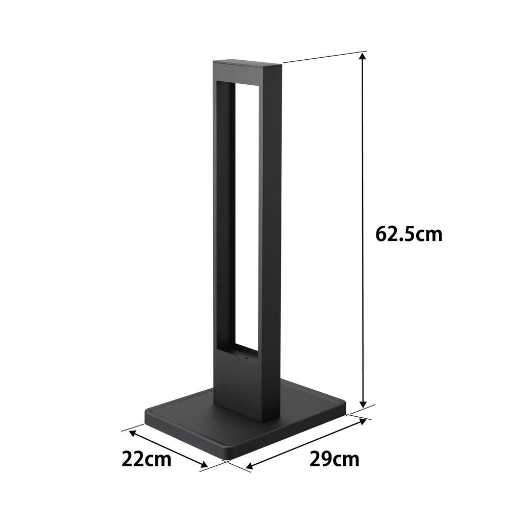 Yamazaki Cat Scratching Post Stand, Tower, Black, Approx. W22 x D29 x H62.5cm, Pet Supplies, Scratching Post, Scratching Case, 4213