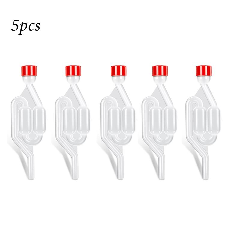 Priehľadné vzduchové uzávery S-tvaru, Bublinkové vzduchové uzávery pre domovaričov, Zátky na demižóny a Tesniaci ventil fermentora s priechodkami potravinárskej kvality