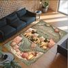 Pug Theme Crystal Velvet Floor Rug Personalized Custom Name Text Warm Carpet Home Decoration