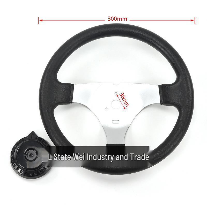 

300MM Enhanced Thickened Steering Wheel for Karts, Utility, ATV, and Electric Vehicles Base size