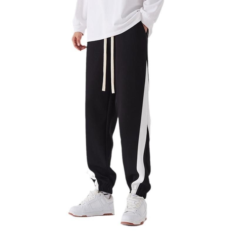 Men's long pants casual men's trousers tied feet versatile men and women couples popular Harlan pants trend sports loose