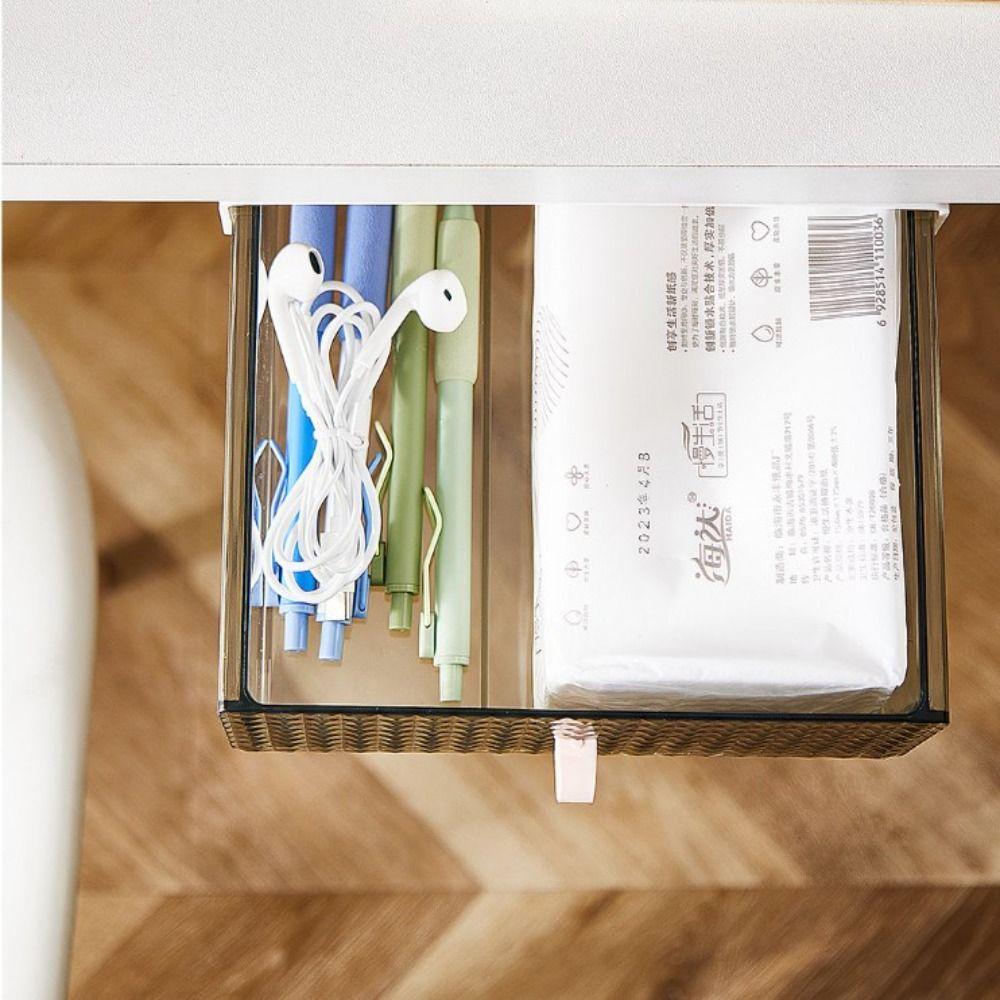 Invisible Storage Undertable Drawer Hanging Under Desk Drawer High Quality Hidden Drawer