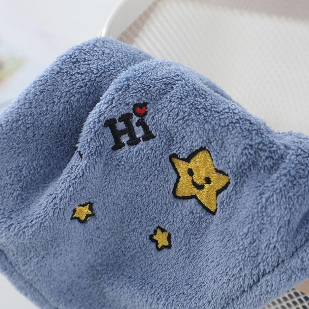 New Cartoon Animal Hanging Hand Towel Coral Velvet Thickening Wiping Towel Quick Dry Absorbent Towel Children