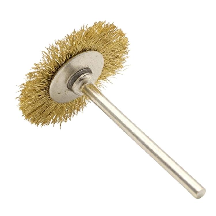 Durability Copper Steel Wire Wheel 2.35mm Round Shank For Effective Metal Surfaces Preparation And Finishing Work