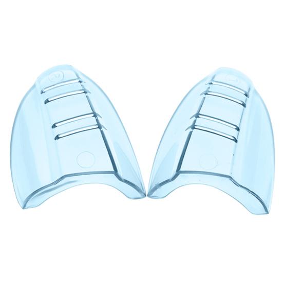 1 Paar bunte TPU-Brillen-Seitenschutz-Abdeckungsflügel, Spritzschutz, einfach zu installieren, transparentes Design, Augenglas-Abdeckungsflügel