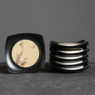 Nové čínské podložky pod čaj s absorpcí vody, kreativní vzor, starožitné, proti opaření, domácí, doplňky pro čajový obřad Kung Fu
