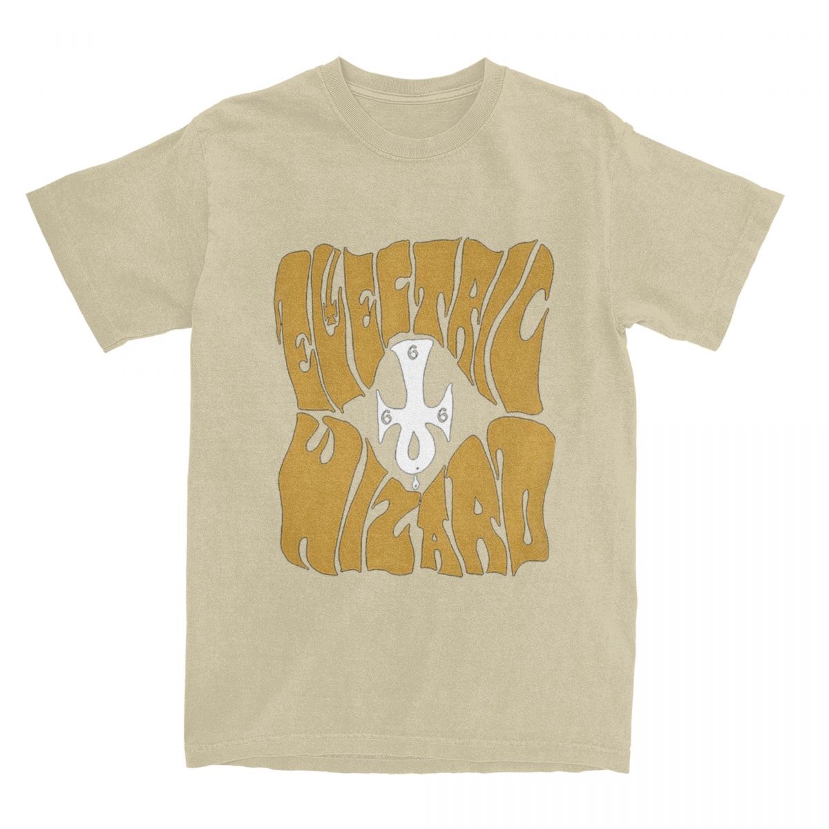 

Золотой Электрический Волшебник для Мужчин Женщин Футболка Мерч Потрясающие Футболки Футболка Чистый Хлопок Взрослая Одежда XL хаки