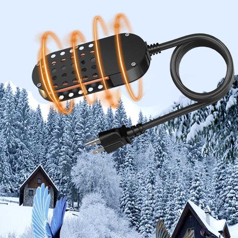 Birdbath Deicer Poultry Water Heater Winter Anti Freeze Drinking Deicer With Temperature Control For Chicken Duck Geese