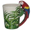 Mug - Puckator - Smug29 - Parrot - Decorated Handle - 13 X 8.5 X 13 Cm