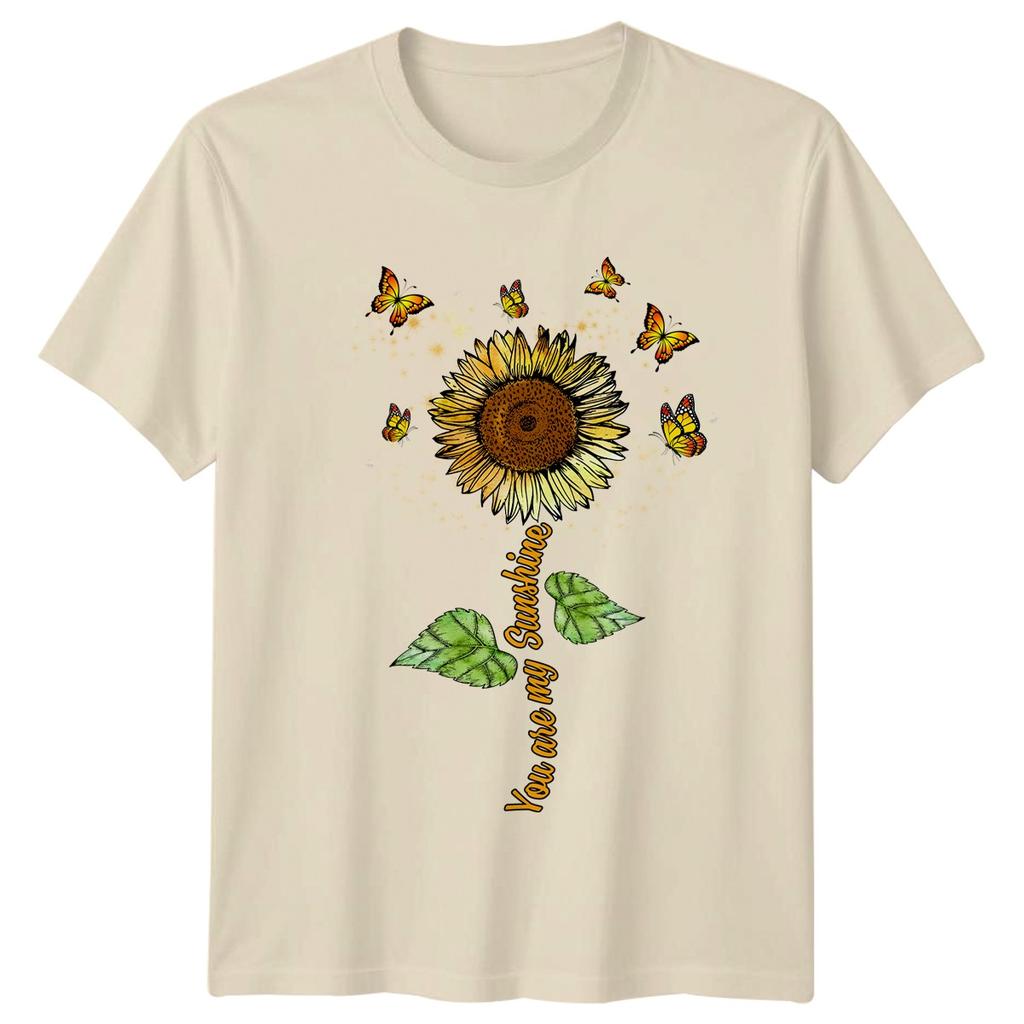 You Are My Sunshine Unisexs TShirt Sunflower Butterfly Mothers Day Gift