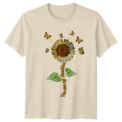 You Are My Sunshine Unisexs TShirt Sunflower Butterfly Mothers Day Gift