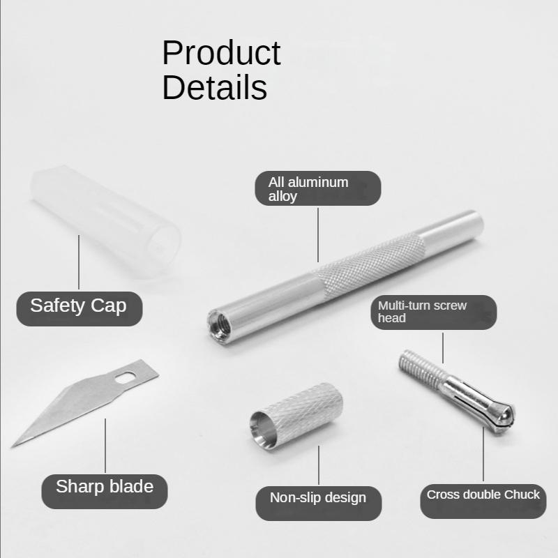1 Set Scalpel Knife Carving DIY Non Slip Carving Crafts Ceramic Paper Cutting Sculpting Mobile Phone DIY Repair Hand Woodworking