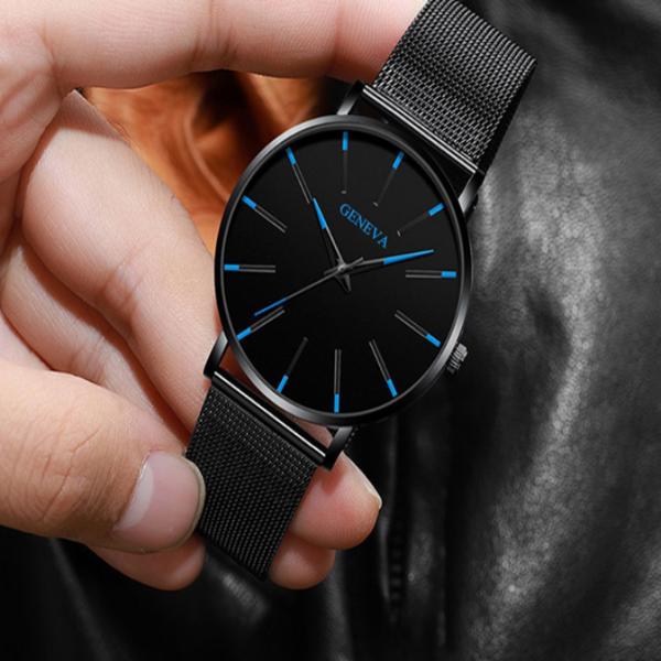 Аналоговые мужские часы синий