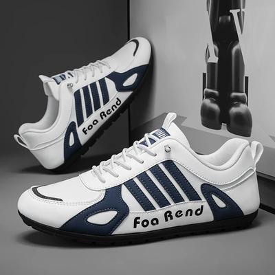 Men Leather Shoes Flat Loafers Casual Sports Shoes Slip-on Skateboard Shoes Walking Travel Leisure Running Sneakers Fotwear Male