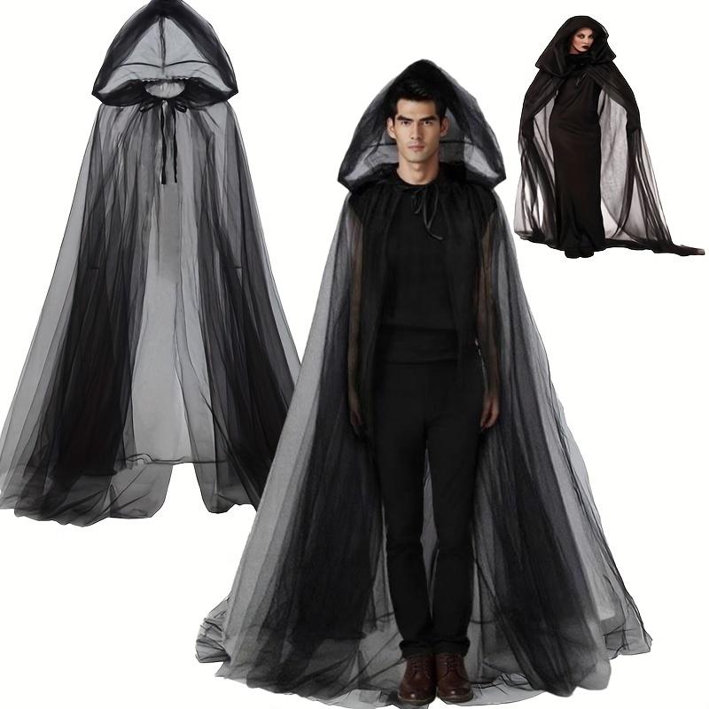 1/2pcs Halloween Witch Cape Elegant Masquerade Events Cloak Double-Layer Cosplay Vampire Costume Accessory for Themed Party Robe