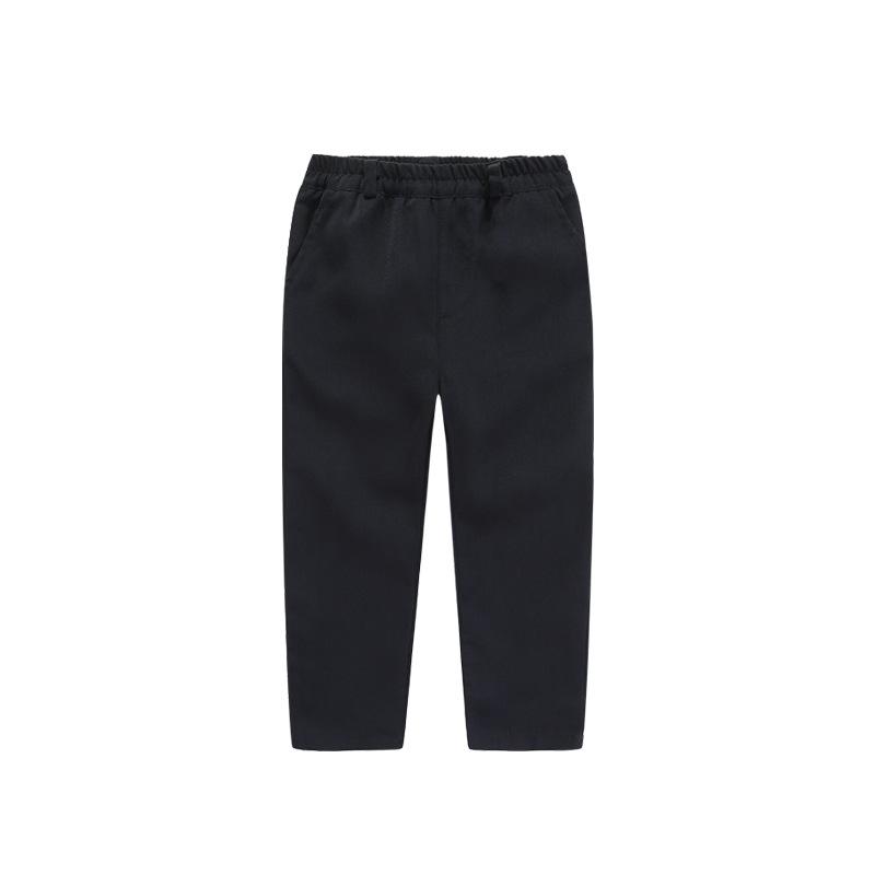 Kids Academy Style Solid Color Formal Suit Long Pants For Boys And Girls