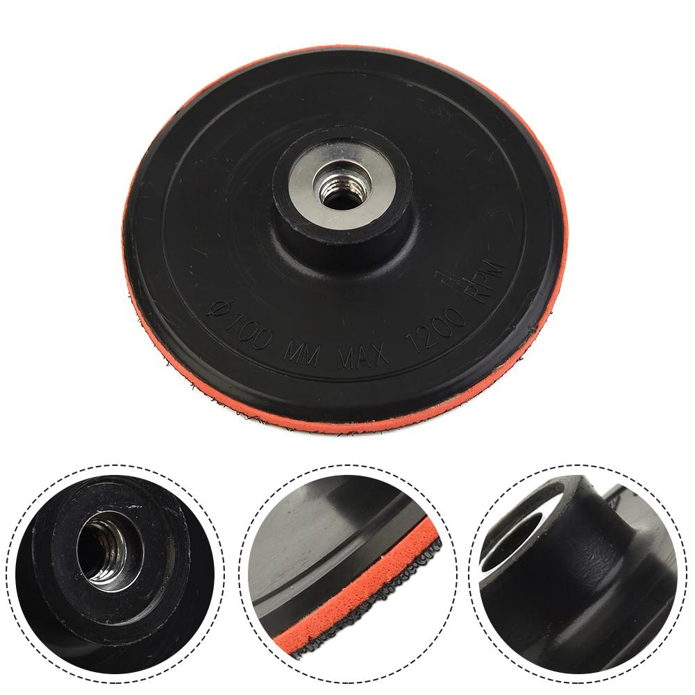 75mm/3" 100mm/4" 125mm/5" Hook And Loop Backing Pad Sanding Holder Disc Polishing Backer Plate Drill Rod For Polisher Grinding