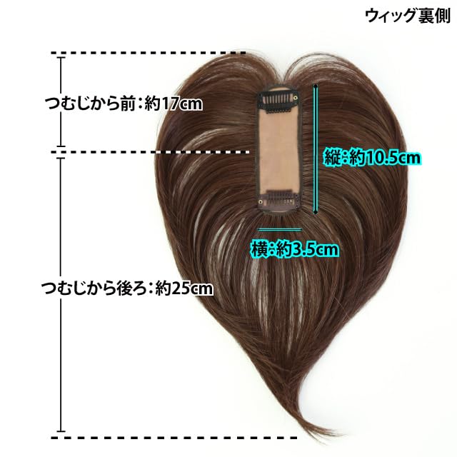 Grauhaarabdeckende Perücken-Scheitelpartie Natürliches Graues Haar