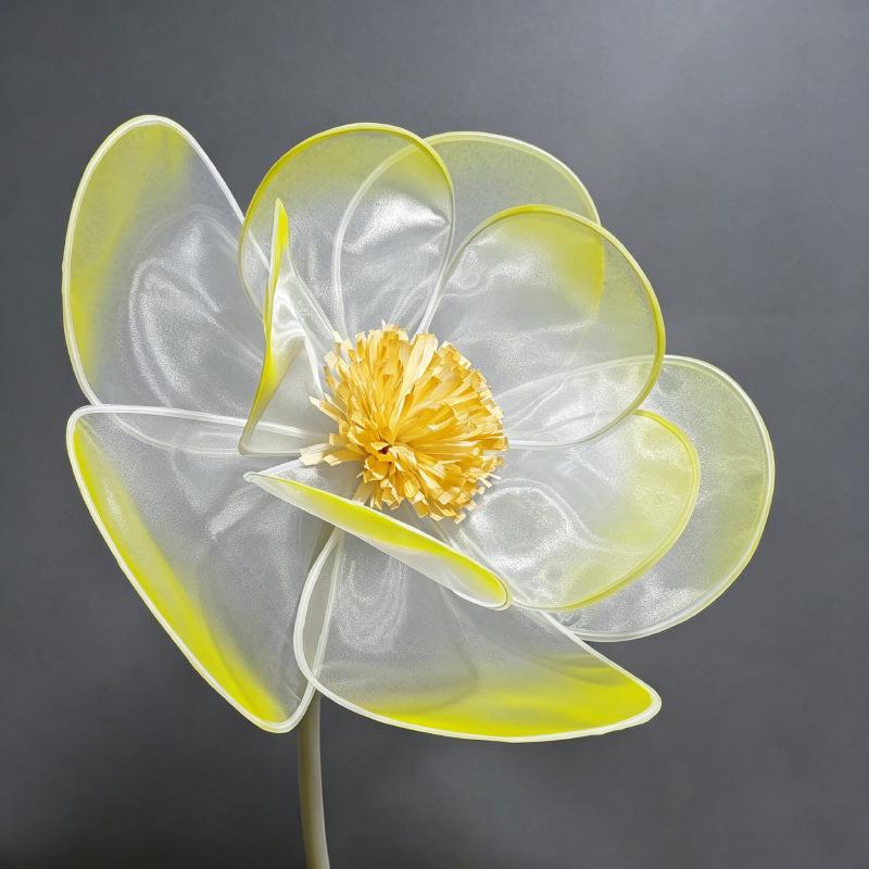Organza Flower Heads for Aesthetic Wedding and Room Decor