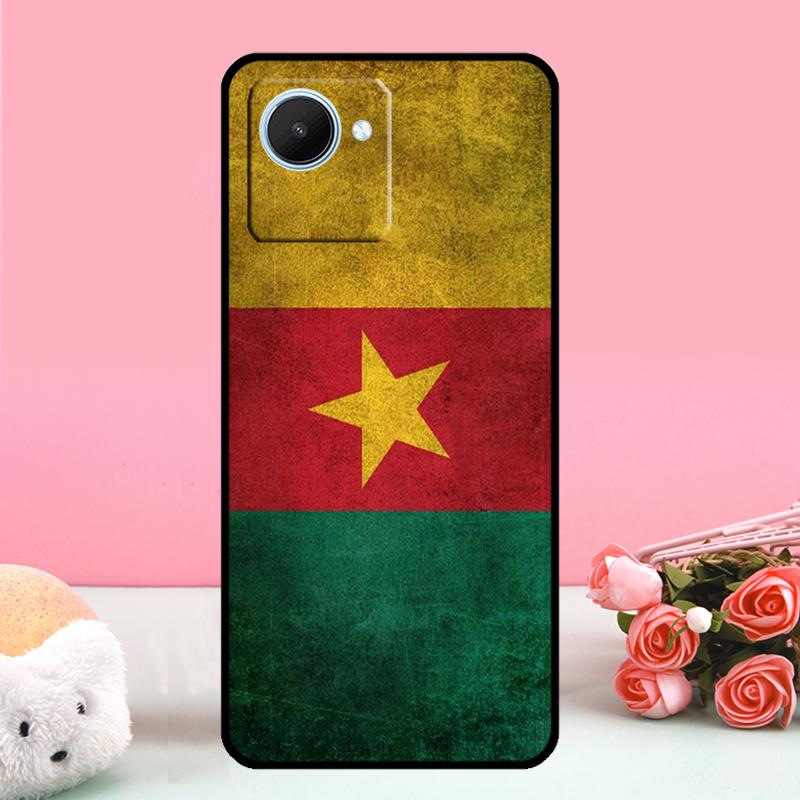 Republic of Cameroon Flag For Realme GT 5 Pro GT3 Neo5 9 10 11 12 Pro Plus C25s C21Y C30 C31 C33 C51 C53 C55 C35 Case