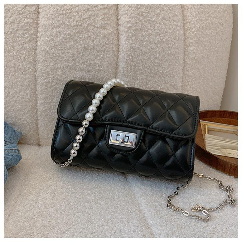 

Rhombus chain crossbody small bag new bag women s high-end fashion versatile small square bag чёрный