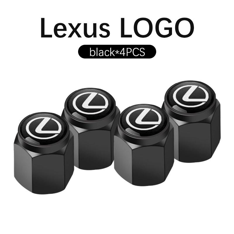 

3D Metal Tire Valve Caps Car Tyre Air Stems Cover For Lexus ES250 ES300 ES350 RX300 LX450 LX470 LX570 RCF RC350 ES RX GX