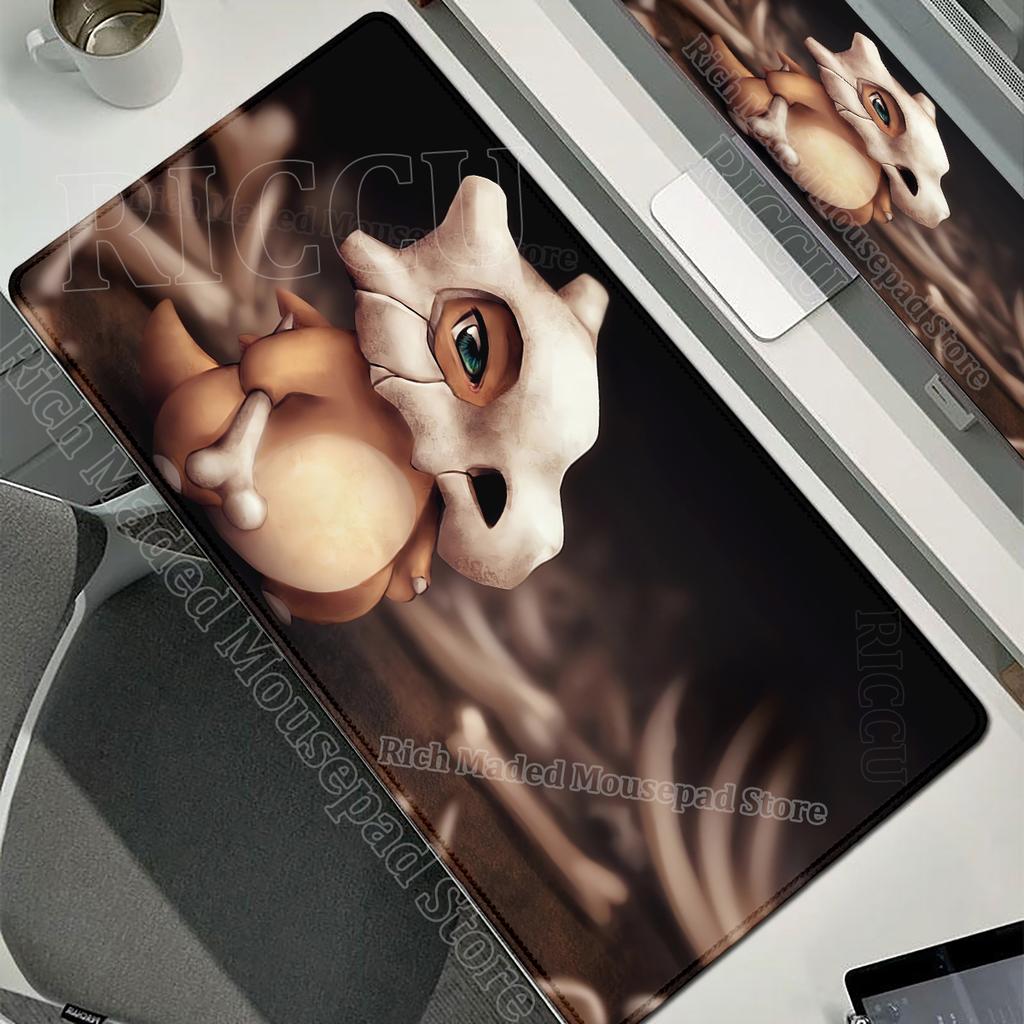 Kawaii Cubone Large Mouse Pad Gamer XXL Pc Keyboard Mouse Mat Tapis Souris Gaming HD PPokemons Rubber Mousepad Desk Accessories