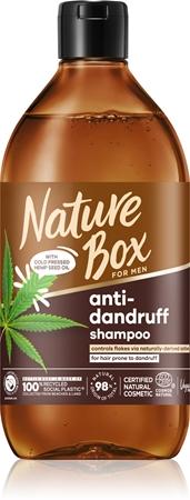 

Nature Box Шампунь против перхоти 3 в 1 с семенами конопли TU прозрачный