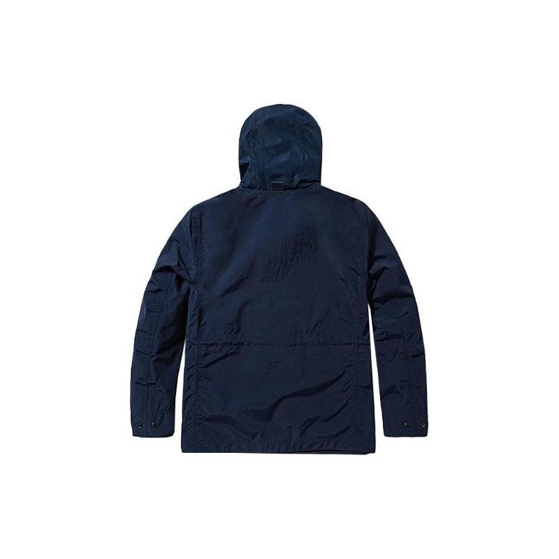 Timberland Solid Logo Outdoor Casual Waterproof Hooded Jacket Men Jacket Deep-Sapphire-Blue A427F-433