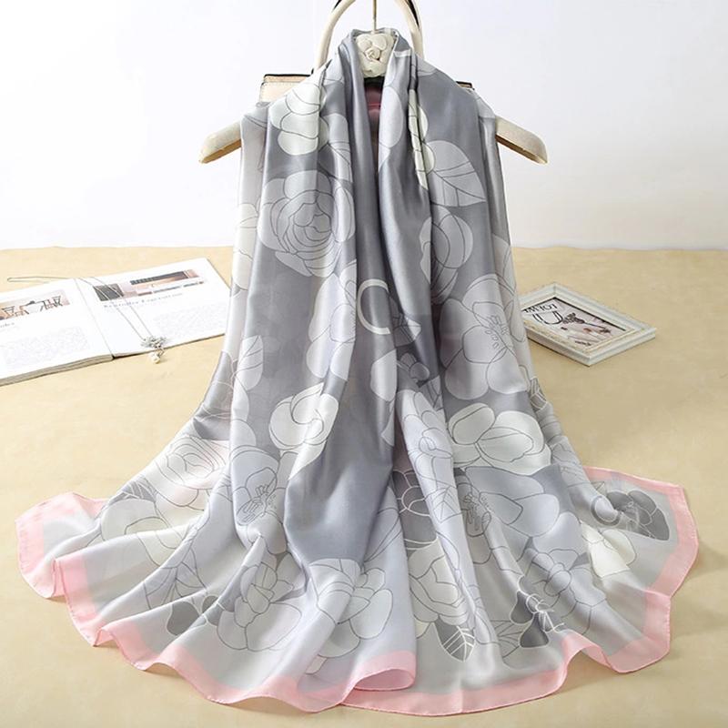 180*90cm muffler new Luxury Brand Scarf Women Shawls Wraps Spring Hijab Bufanda Foulard Female Bandana Beach Stoles Silk