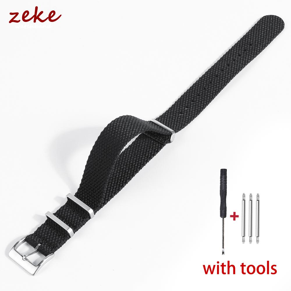 

Премиальный нейлоновый ремешок для часов из прочной ткани высокой плотности, 22 мм 20 мм, мягкий нейлоновый ремешок для часов, утолщенный спортивный браслет, аксессуары 22mm чёрный