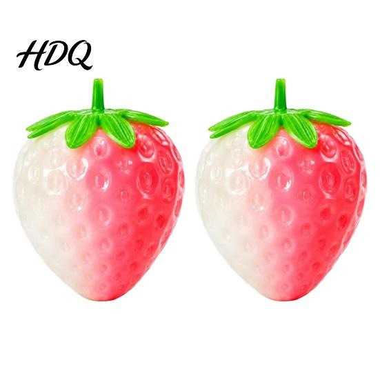 Stress Relief Gadget 1/2Pcs Strawberry Squeeze Toy Color Changing Ball Sensory Decompression