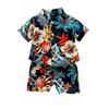 Children's Floral Print Clothing Short-sleeved T-shirt And Shorts Beachwear