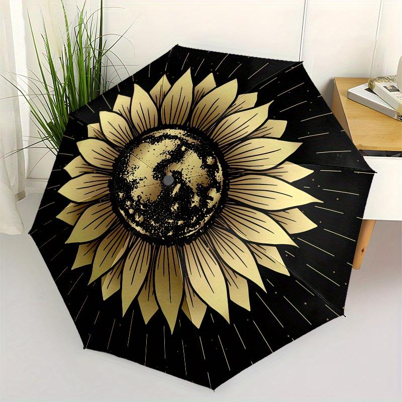 

Golden Sunflower - Unique Floral Design for Phones, Laptops, or Cars!Umbrella, Portable 3-Fold Umbrella for Men & Women,Christmas Gift ES87