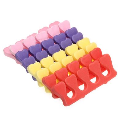 Heart-Shaped Finger Splitter Candy-Colored Toe Split Finger Cotton Toe Separator Split Finger