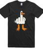 Mens Funny T-Shirt Rude Seagull Design Regular Fit 100% Cotton Tee