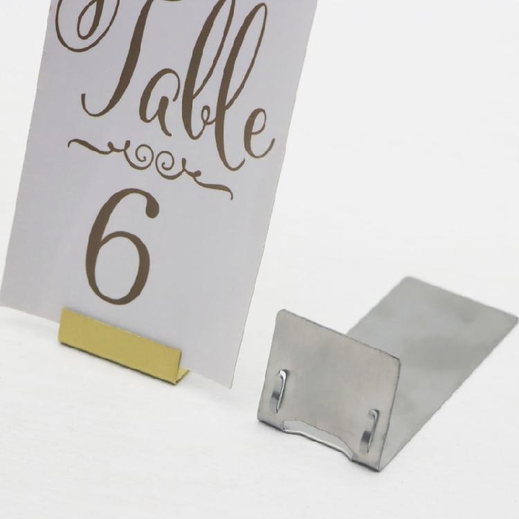 12Pcs Table Number Holders Name Card Clip Business Cards Stand Restaurant Price Label Rack Wedding Table Decoration