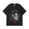 275 GSM Gewaschene T-Shirts 100% Baumwolle Berserk V9 Druck Unisex Schweres Baumwoll-T-Shirt