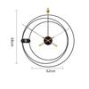 Nordic Iron Art Wall Clocks Modern Kitchen Living Room Dining Room Home Decoration Hanging Watch Simple Silent Black Wall Clocks