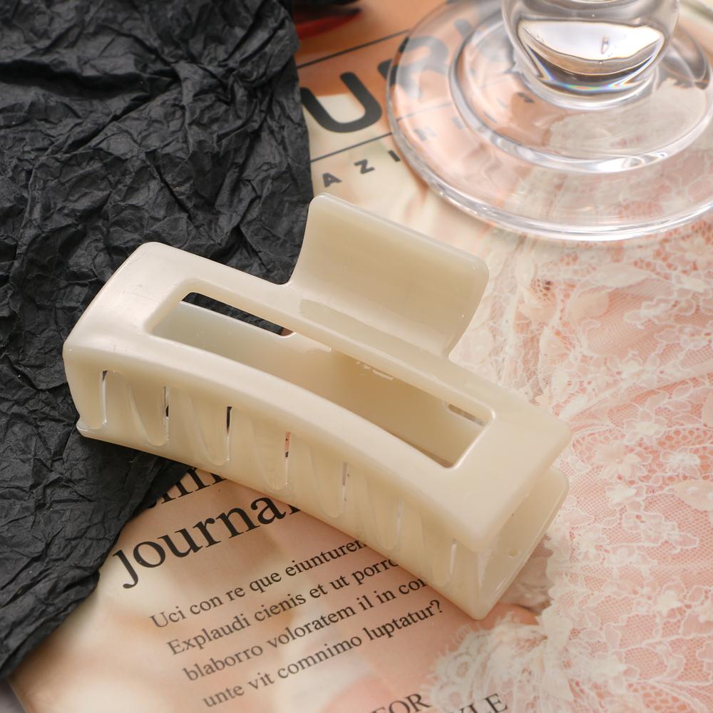 Retro Matt Bonbonfarbe Haarnadel Geometrische Große Haarnadel Niedliche Plattenhaarnadel Haiklammer Damen Kopfschmuck