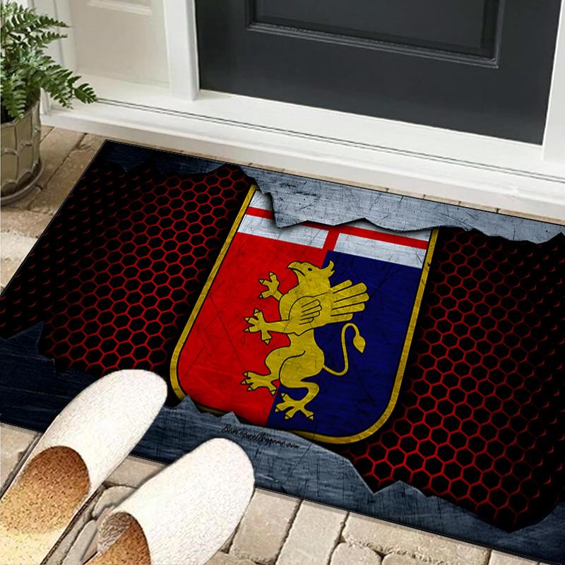 1PC Rug Lion Shield Genoa Carpet, Chair Rug,Area Rug for Office Bedroom Living Rooms Bedroom, Doormat Decor Christmas Fan Gifts