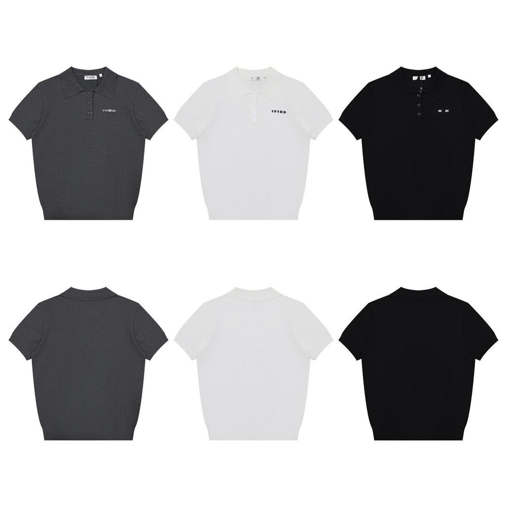 2025 Spring Unisex Slimming Thin Knit Loose Polo Shirt
