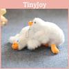 Cute Goose Plush Toy With Pp Cotton Filling For Bags And Gifts