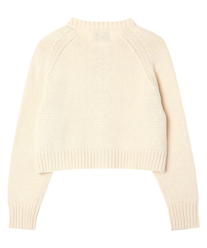COMONINOZ W Round Neck Full Zipup Knit [3 Color]