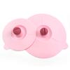 Food Grade Silicone Cup Lid Spoon Rest Household Sealed Leak-Proof Tea Coffee Mug Cup Cover Cute Drinking Accessories