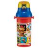 Skater Children's Water Bottle, 480ml, Direct Drinking, Plastic, One-Touch Operation, Dishwasher Safe, Made In Japan, Super Mario 23, Boys', PSB5SANAG